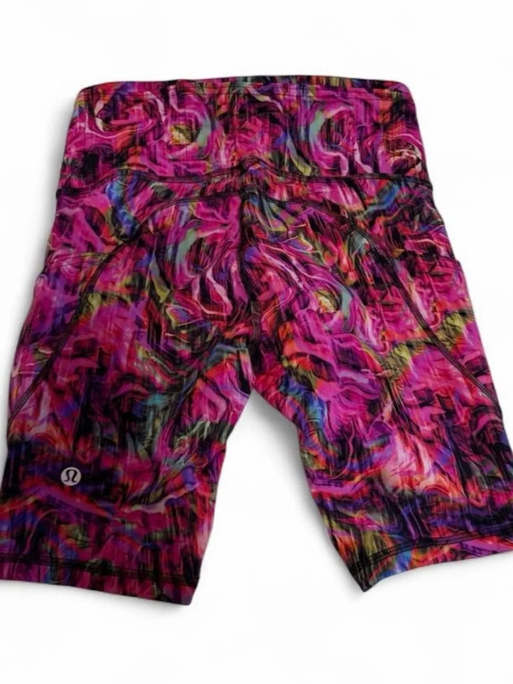 lululemon athletica Multicolor Swirl Wunder Spandex Shorts